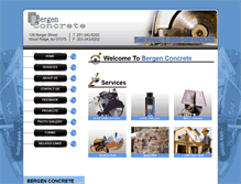 Tablet Screenshot of bergenconcrete.net